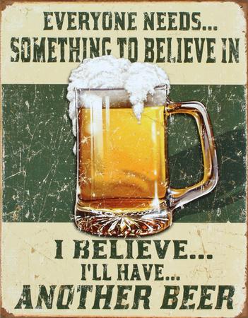 Cartello in Metallo Pannello Poster piano cottura metallico Slogan Art Decorazione Vintage pr Bar caffè Pub Hioni Everyone Needs Something To Believe In I Believe I' ll Have Another Beer Cartello in Metallo Pannello Poster piano cottura metallico Slogan Art Decorazione Vintage pr Bar caffè Pub Hioni Everyone Needs Something To Believe In I Believe I' ll Have Another Beer